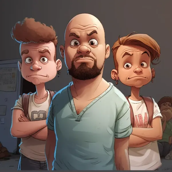 Cartoon style remix example