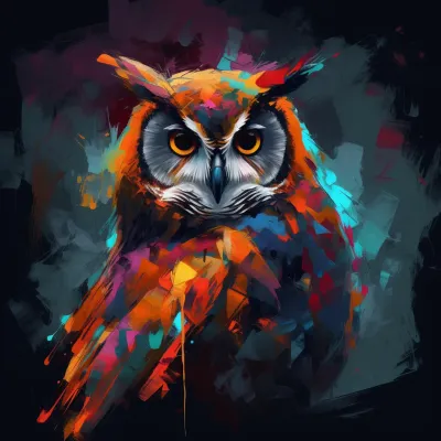 Painting Of An Owl